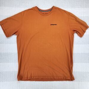 Patagonia Shirt Mens L Heathered Red Responsibili Tee Logo Graphic Outdoors